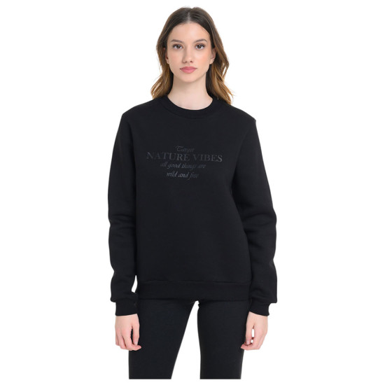 Target Γυναικείο φούτερ Fleece Crewneck ''Vibes''